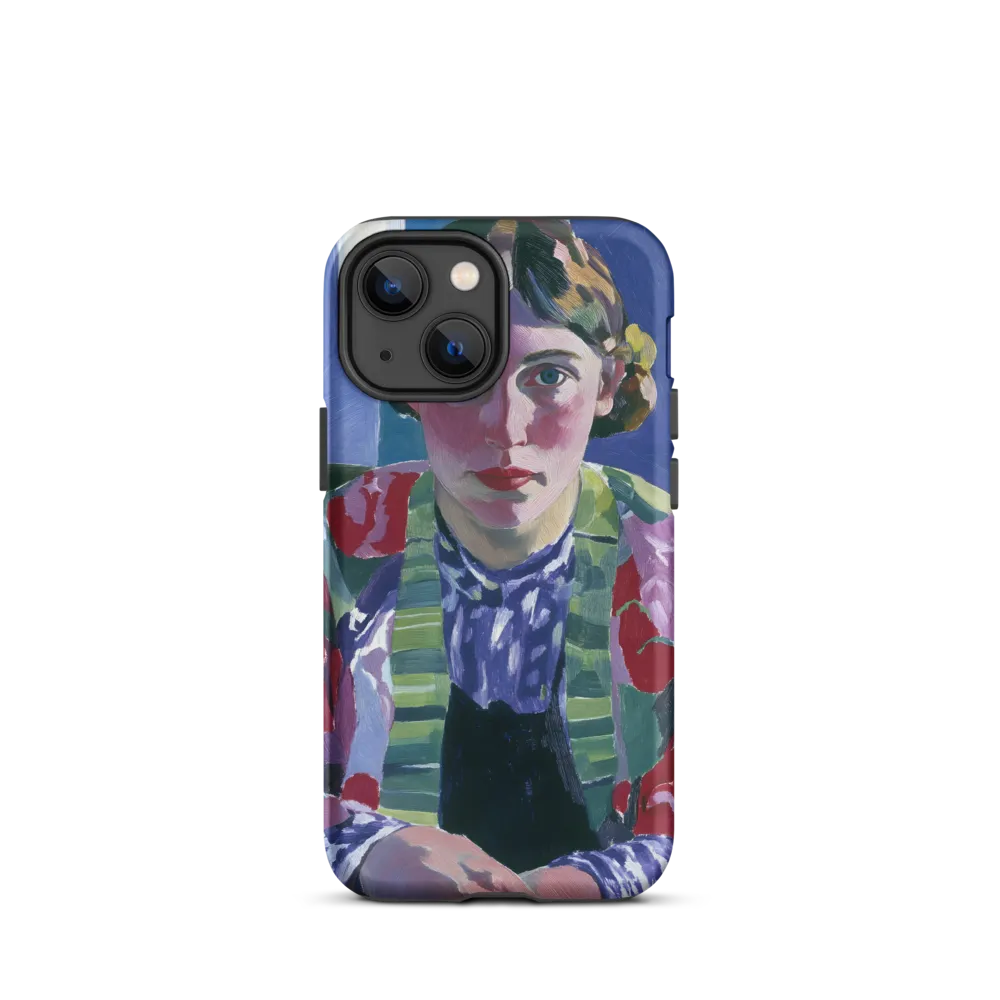 Vibrant Gaze: A Modernist Portrait