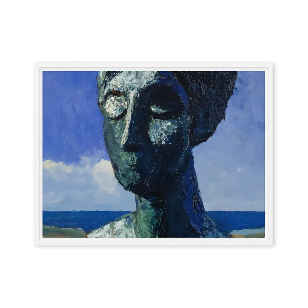Silent Contemplation | Canvas with White Frame | 18″×24″