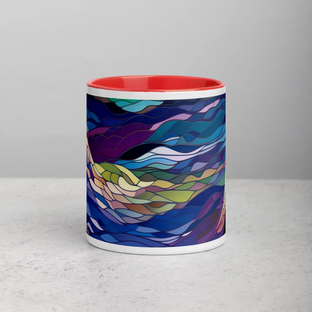 Twilight Peaks: An Abstract Mountain Landscape