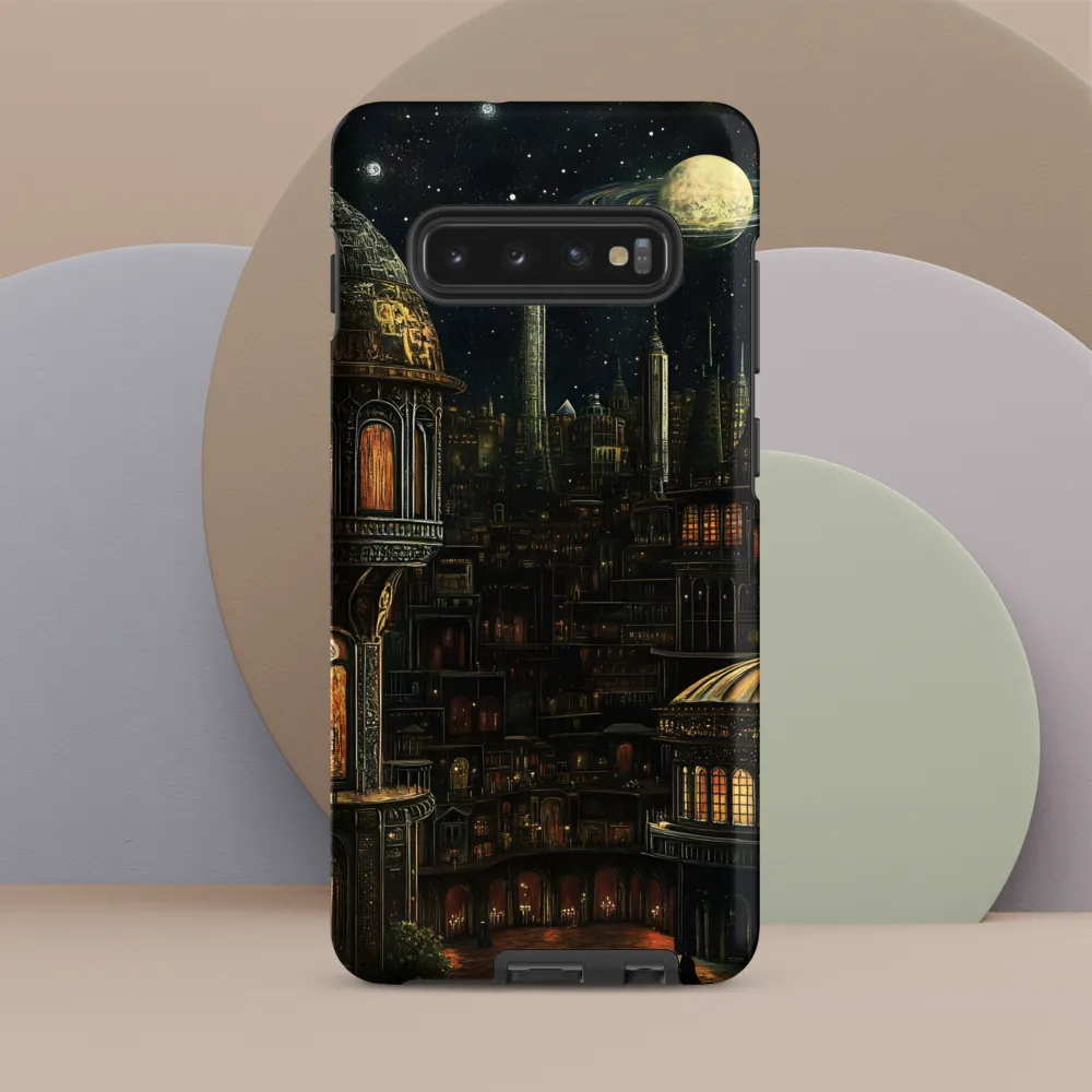 Celestial Enigma: A Surreal Cityscape