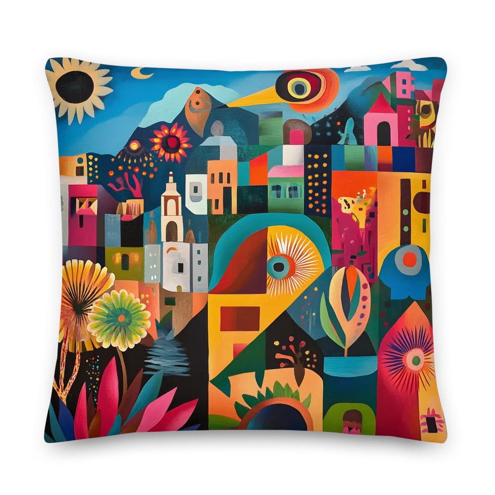 Whimsical Vibrance | Pillow | 22″×22″