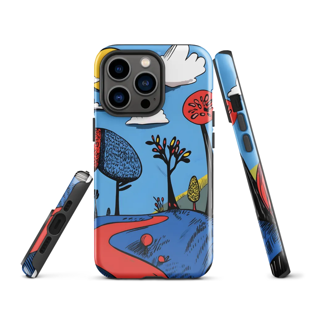 A Playful Journey Through Whimsical Woods | Phone Case |  13 Pro | Tough Case | Glossy