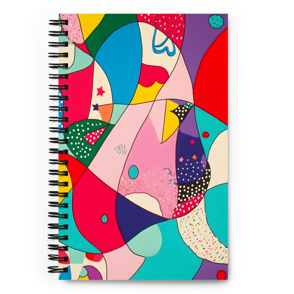 Playful Geometry in Color | Spiral Notebook