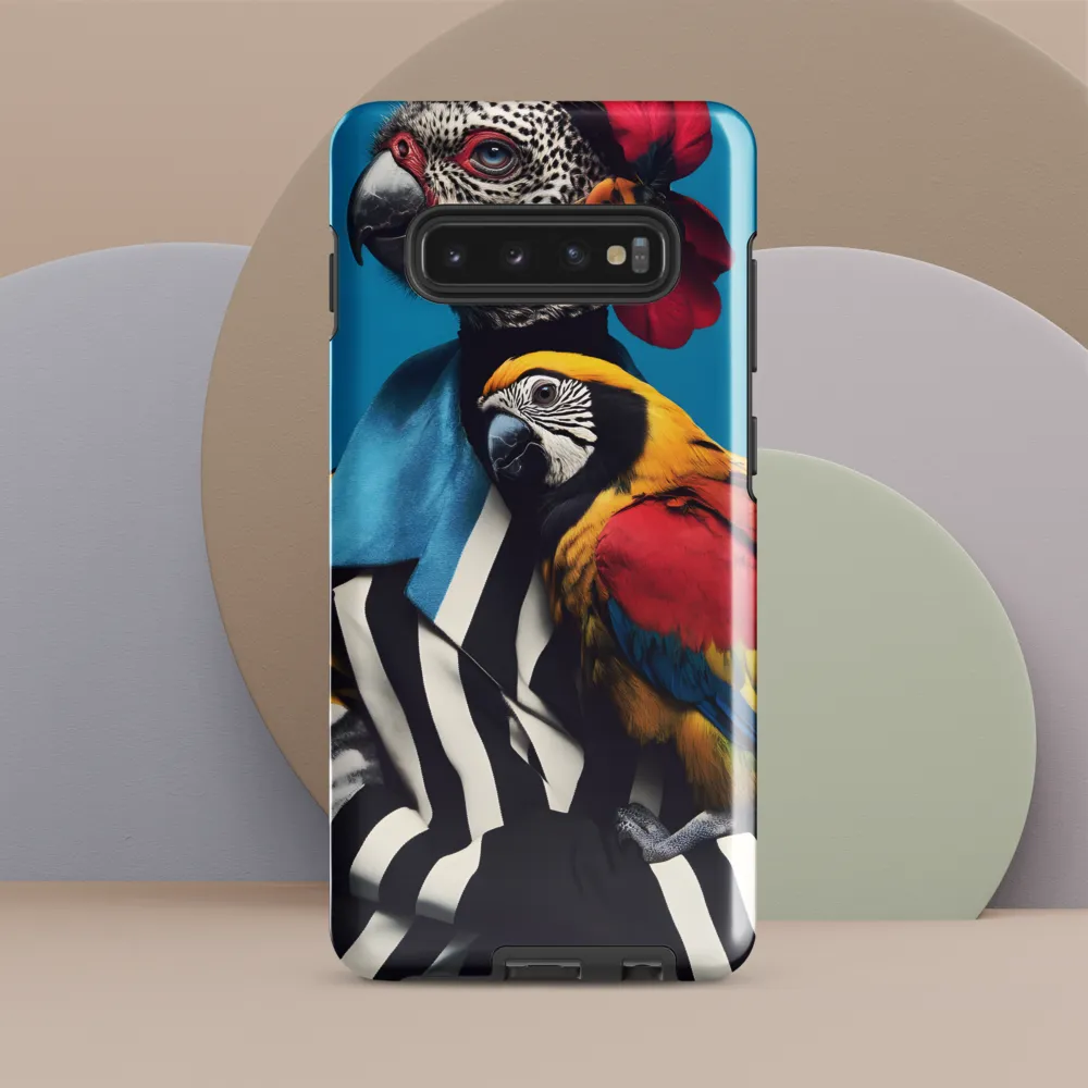 Vibrant Fusion of Flora and Fauna | Phone Case |  S10 Plus | Tough Case | Glossy