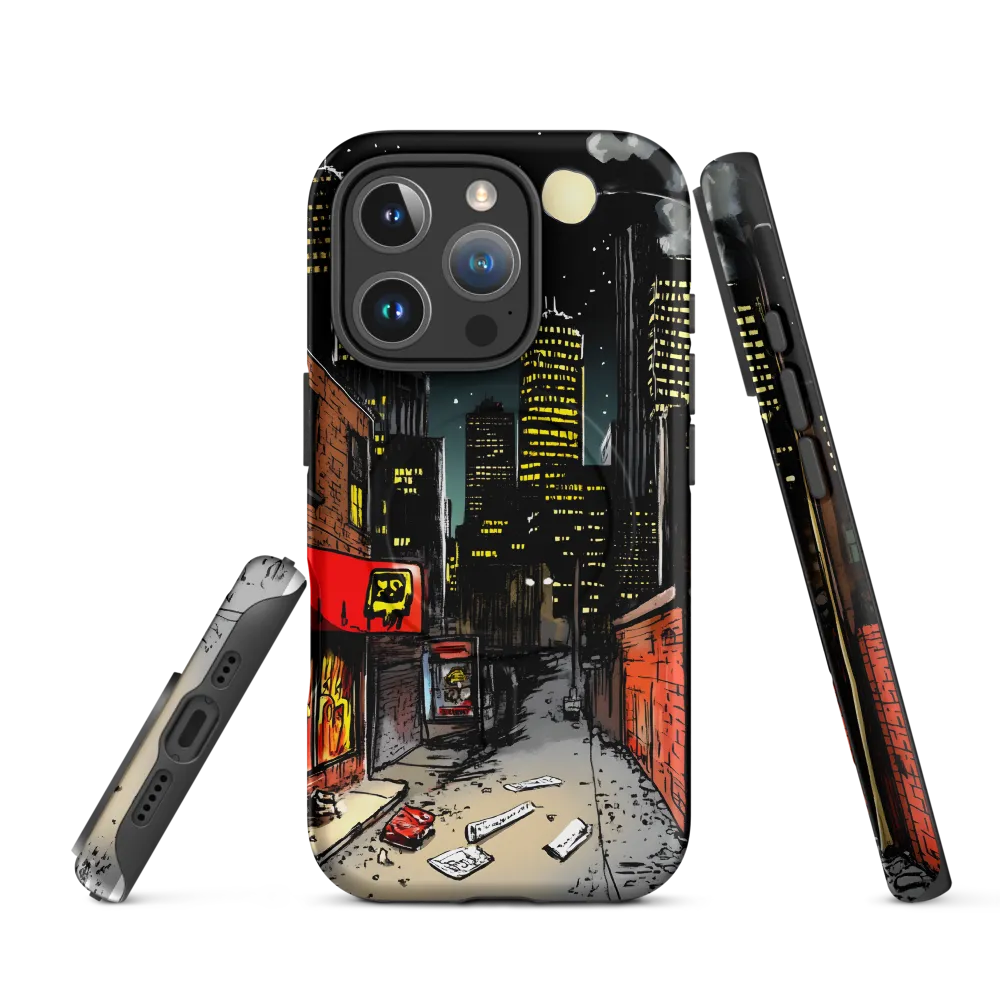 Nocturnal Cityscape: The Hidden Alley | Phone Case |  16 Pro | MagSafe® Tough Case | Matte