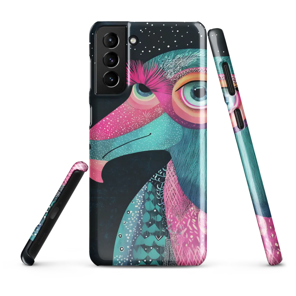 Whimsical Vulture: A Dance of Colors | Phone Case |  S21 Plus | Snap Case | Glossy