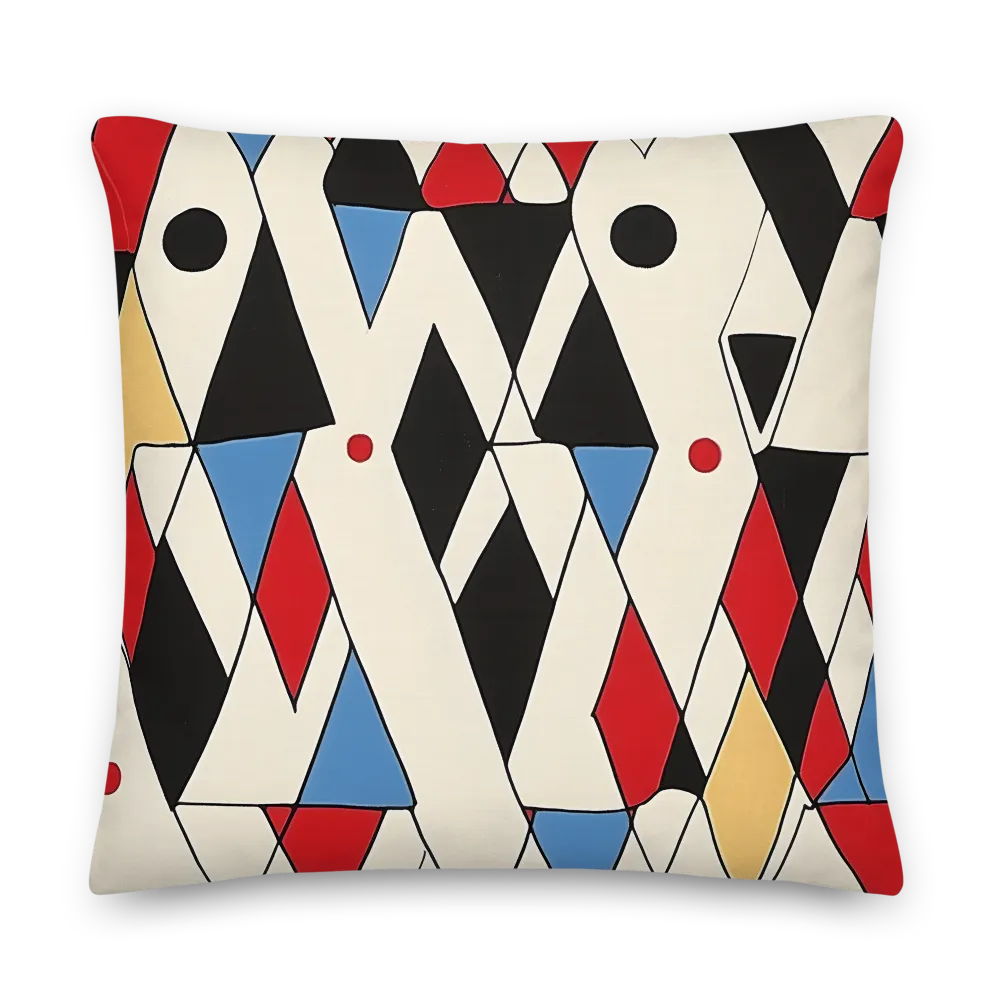 Dynamic Geometric Symphony | Pillow | 22″×22″