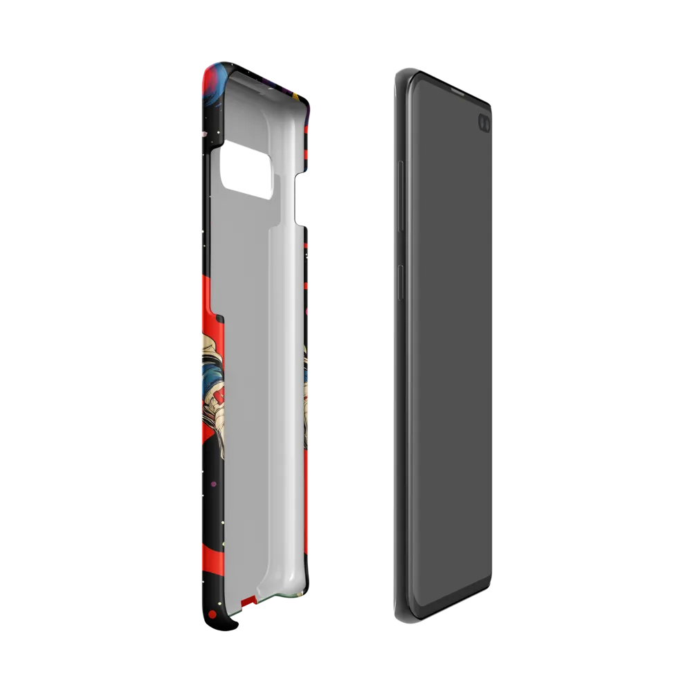Astronaut in Cosmic Reverie | Phone Case |  S10 | Snap Case | Matte