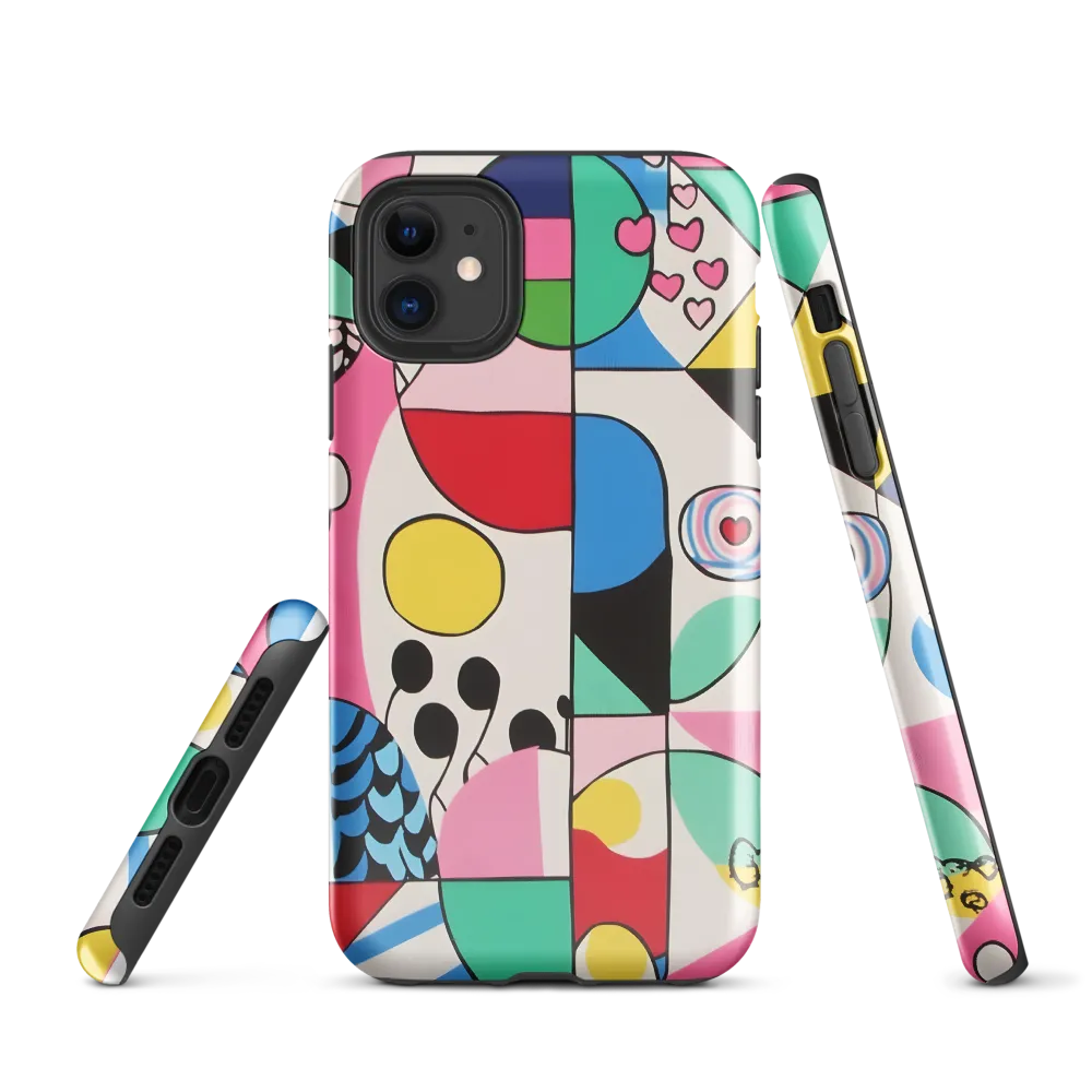 Dynamic Interplay of Shapes | Phone Case |  11 | Tough Case | Glossy