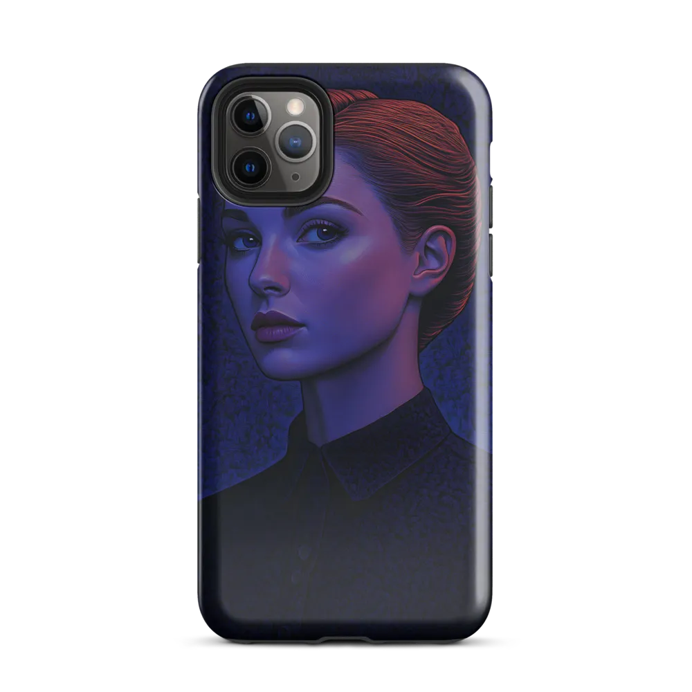 Ethereal Portrait in Blue and Red | Phone Case |  11 Pro Max | Tough Case | Glossy