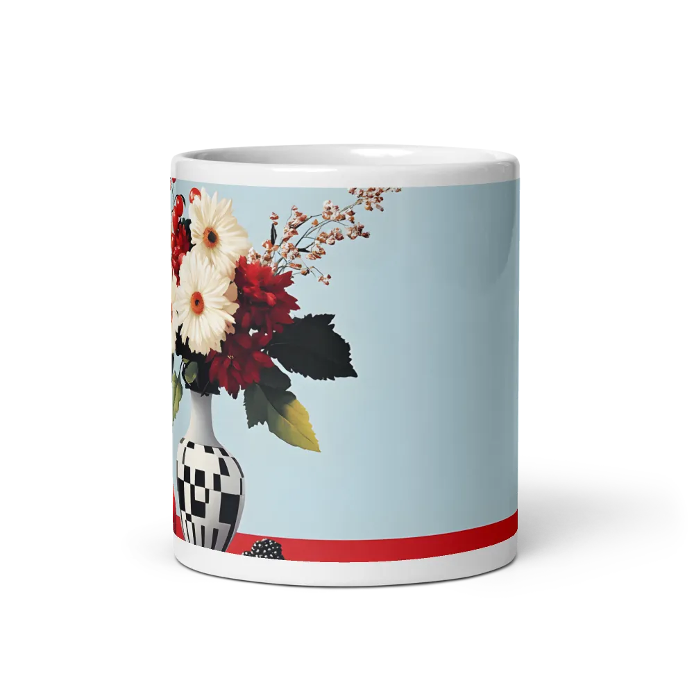 Floral Symphony: A Modern Still Life | Mugs | Multiple Sizes & Colors