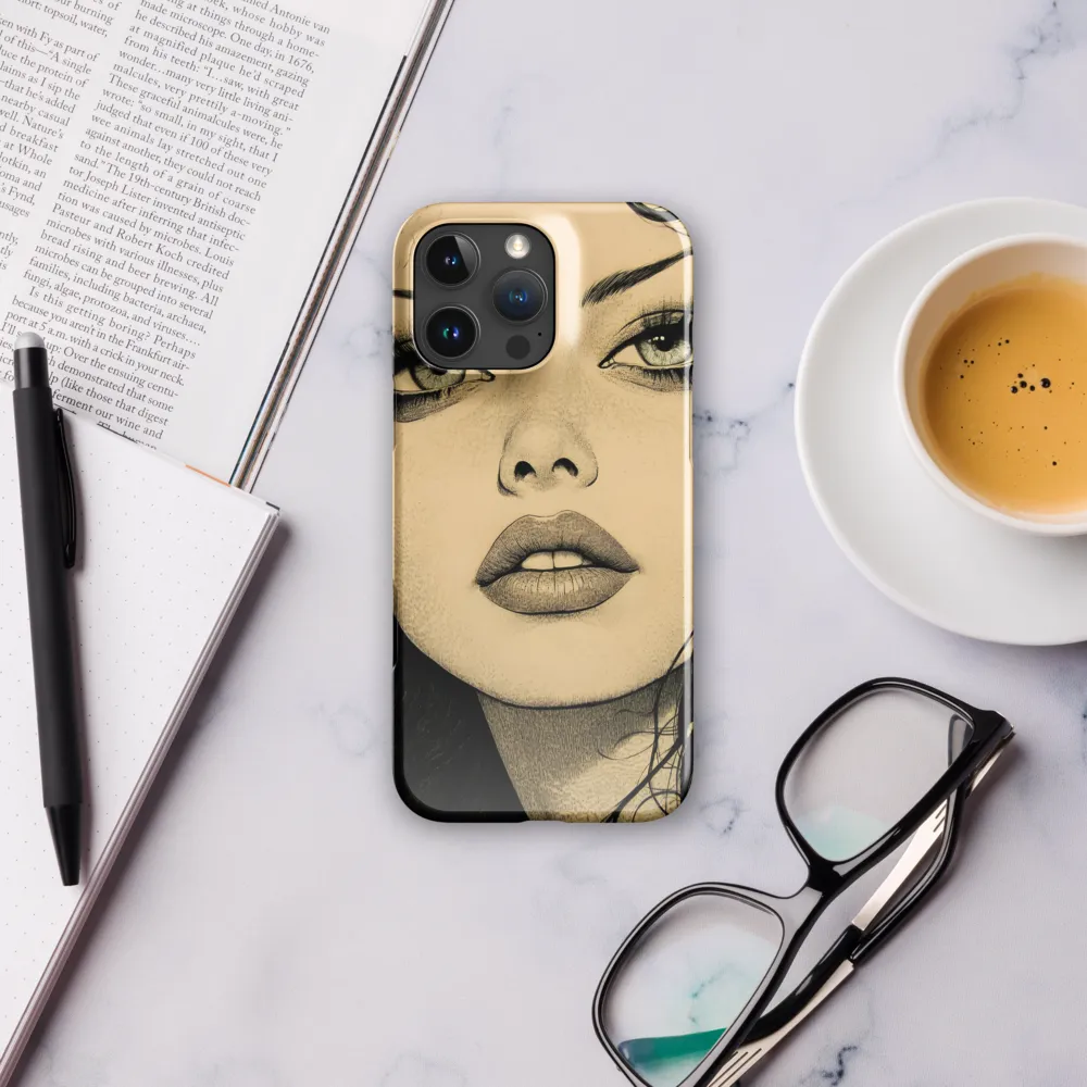 Enigmatic Gaze | Phone Case |  16 Pro Max | Snap Case | Glossy