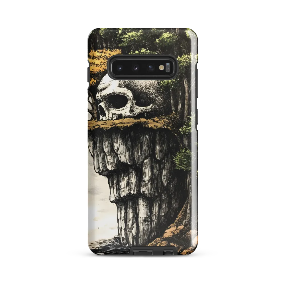 The Whispering Skull: A Surreal Encounter with Nature | Phone Case |  S10 Plus | Tough Case | Glossy