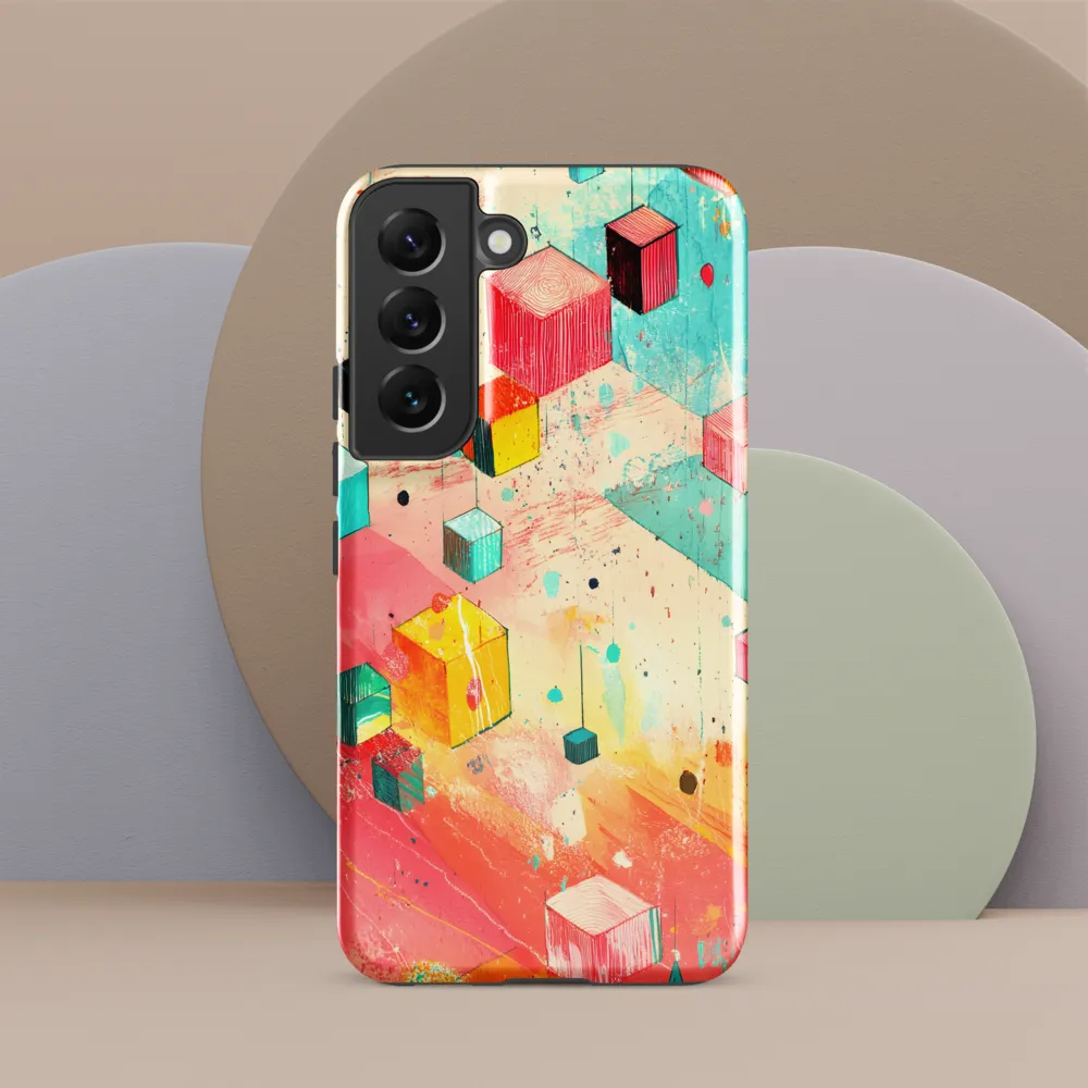 Suspended Cubes in Colorful Abstraction