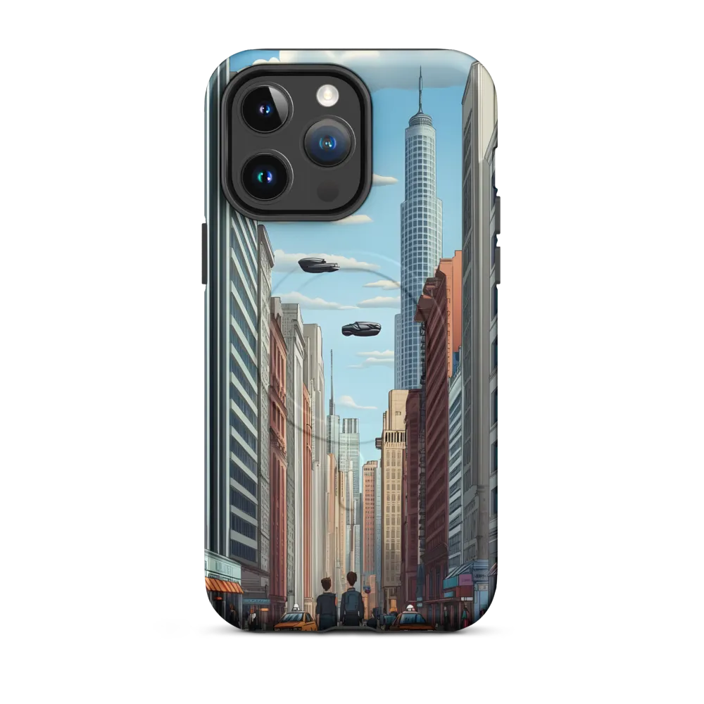 Futuristic Stroll through the Urban Skyline
