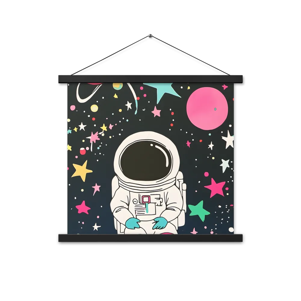 Cosmic Dreamer | Poster With Black Wood Hanger | 18″×18″