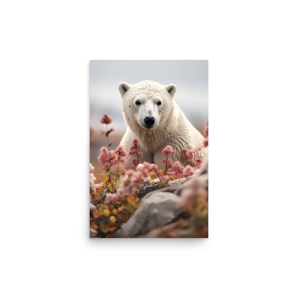 Curiosity Among Blooms: The Polar Bear