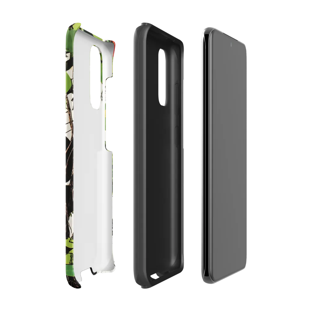 Nature's Geometry: A Contemporary Collage | Phone Case |  S20 | Tough Case | Matte