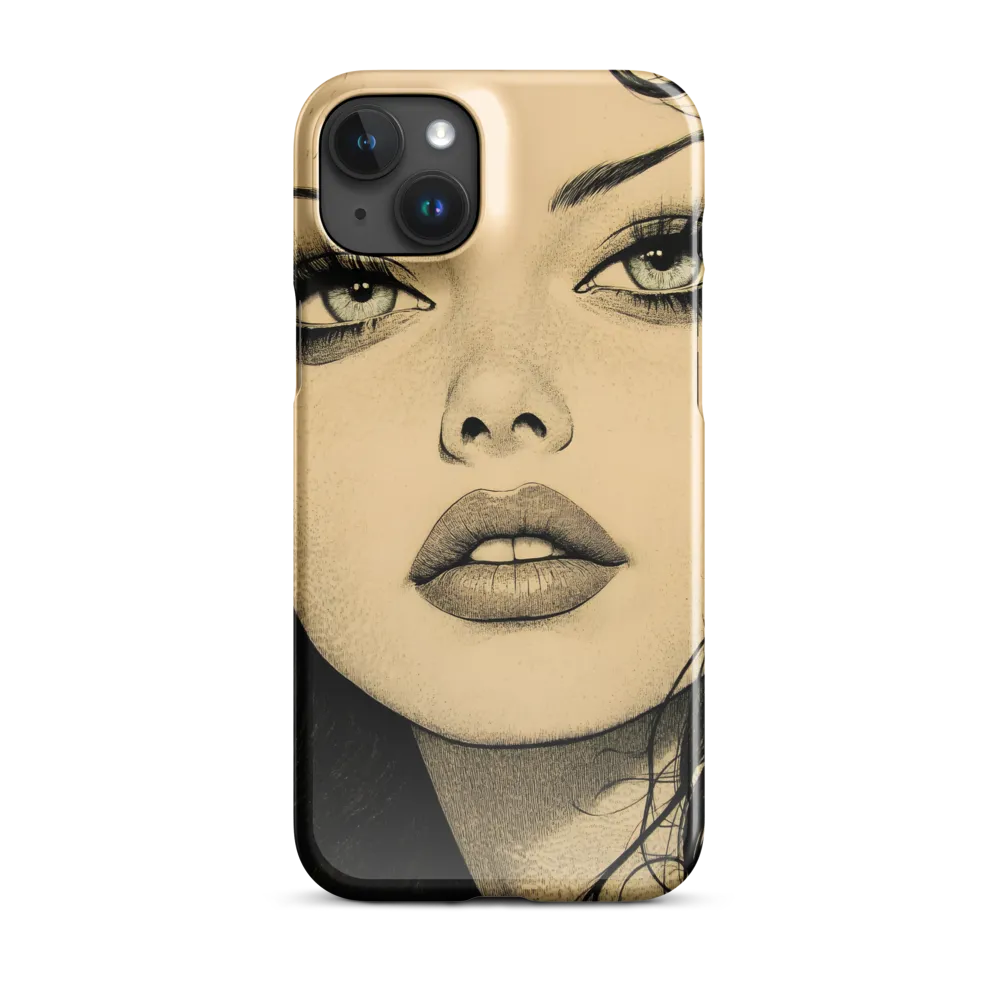 Enigmatic Gaze | Phone Case |  15 Plus | Snap Case | Glossy