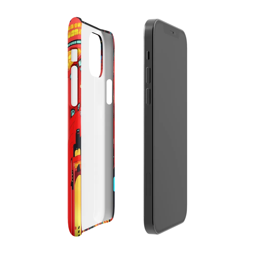 Neon Dreams: A Cyberpunk Cityscape | Phone Case |  12 | Snap Case | Glossy
