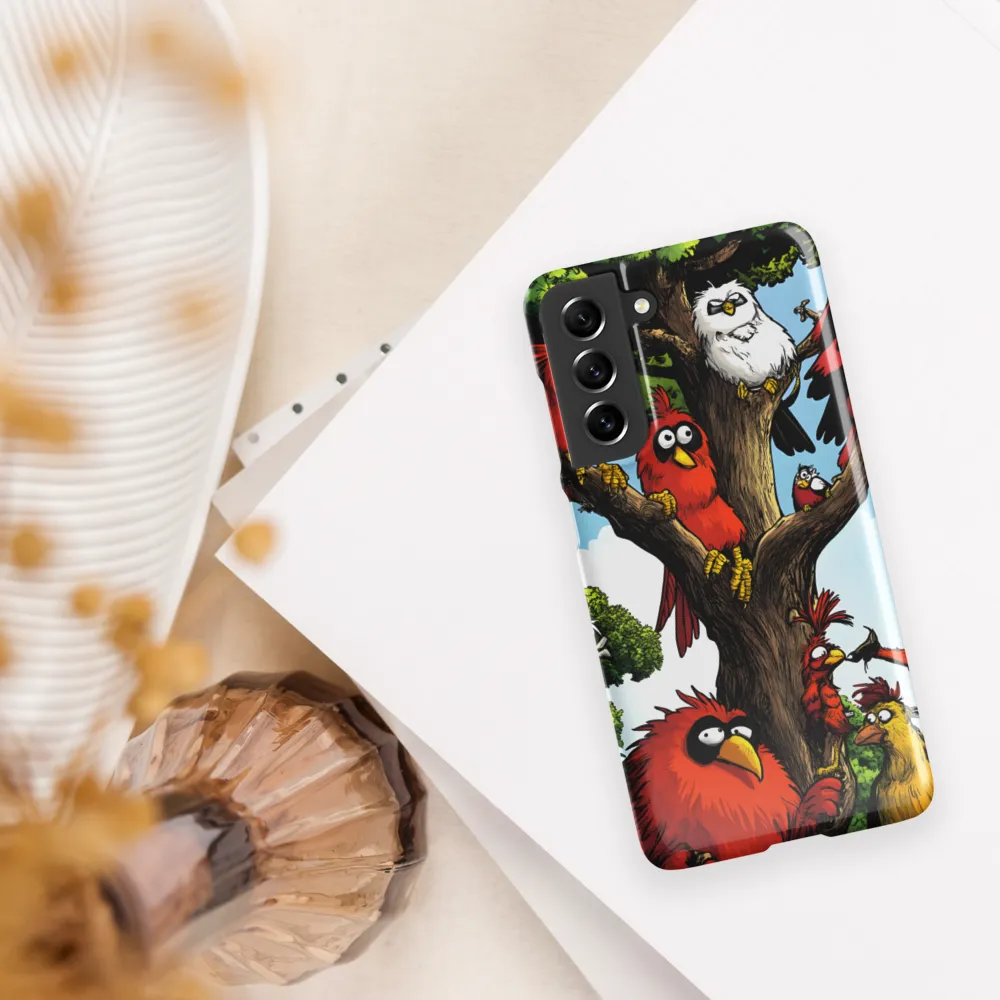 Whimsical Avian Gathering