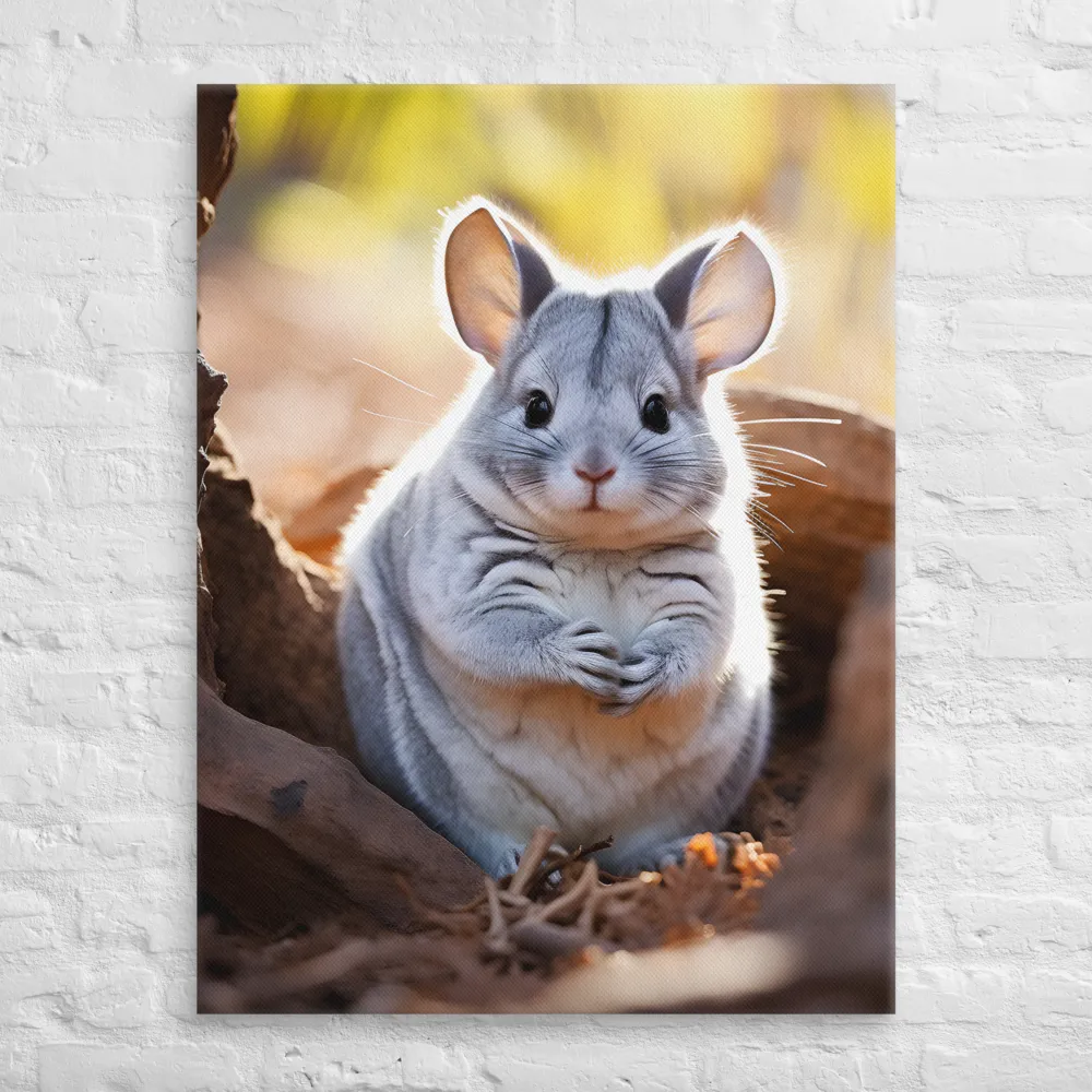 Gentle Whispers of Nature: The Chinchilla | Canvas | 30″×40″