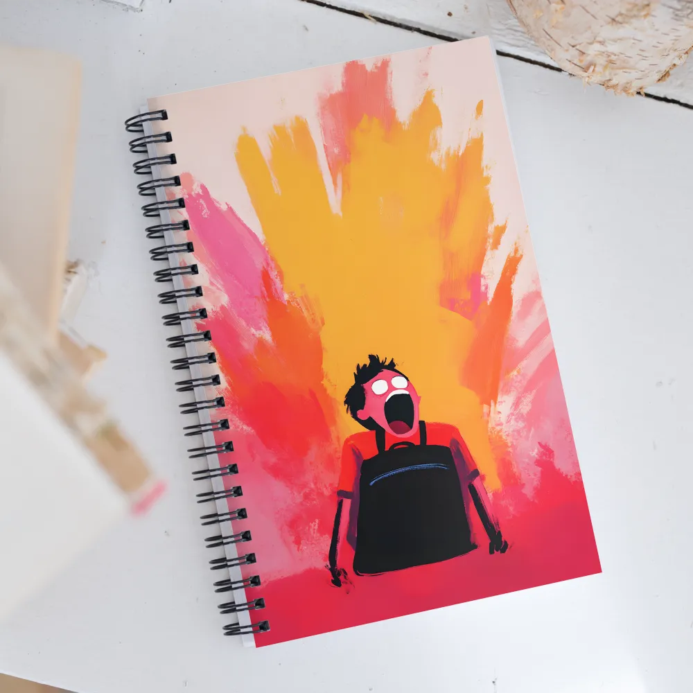 Eruption of Emotions | Spiral Notebook