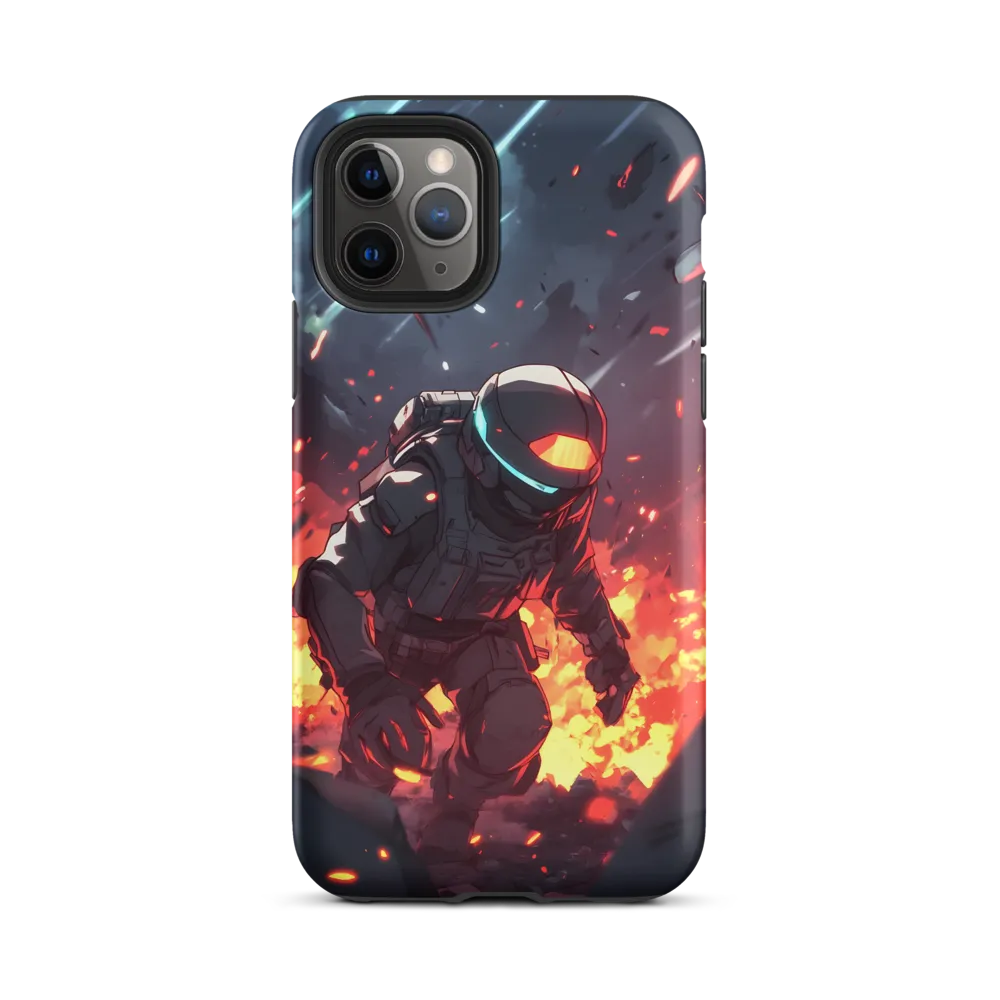 Astronaut Amidst Chaos