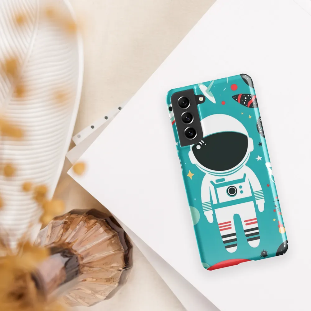 Whimsical Astronaut in Cosmic Wonderland