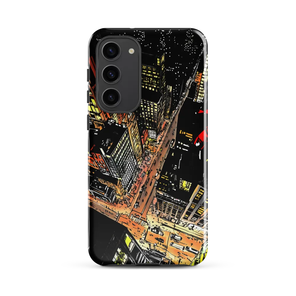 Urban Nightscape: A Bird's-eye View