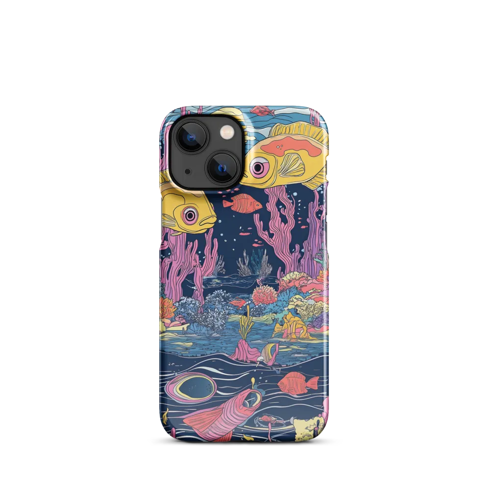 Underwater Dreamscape: A Playful Encounter | Phone Case |  13 Mini | Snap Case | Glossy