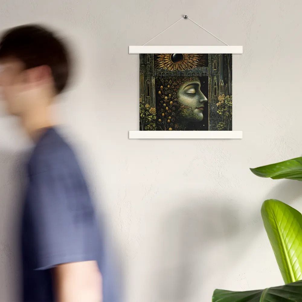 Nature’s Embrace: The Infinite Connection | Poster With White Wood Hanger | 10″×10″