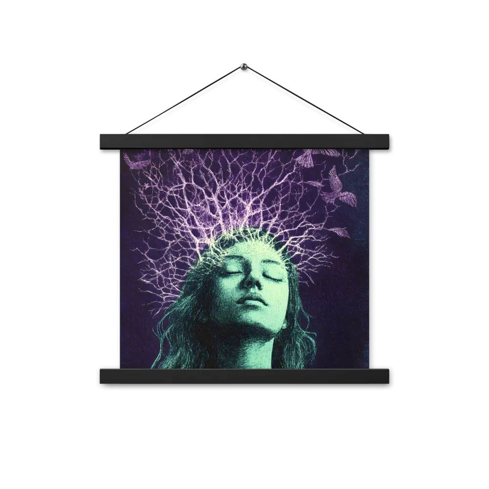 Whispers of Freedom | Poster With Black Wood Hanger | 14″×14″