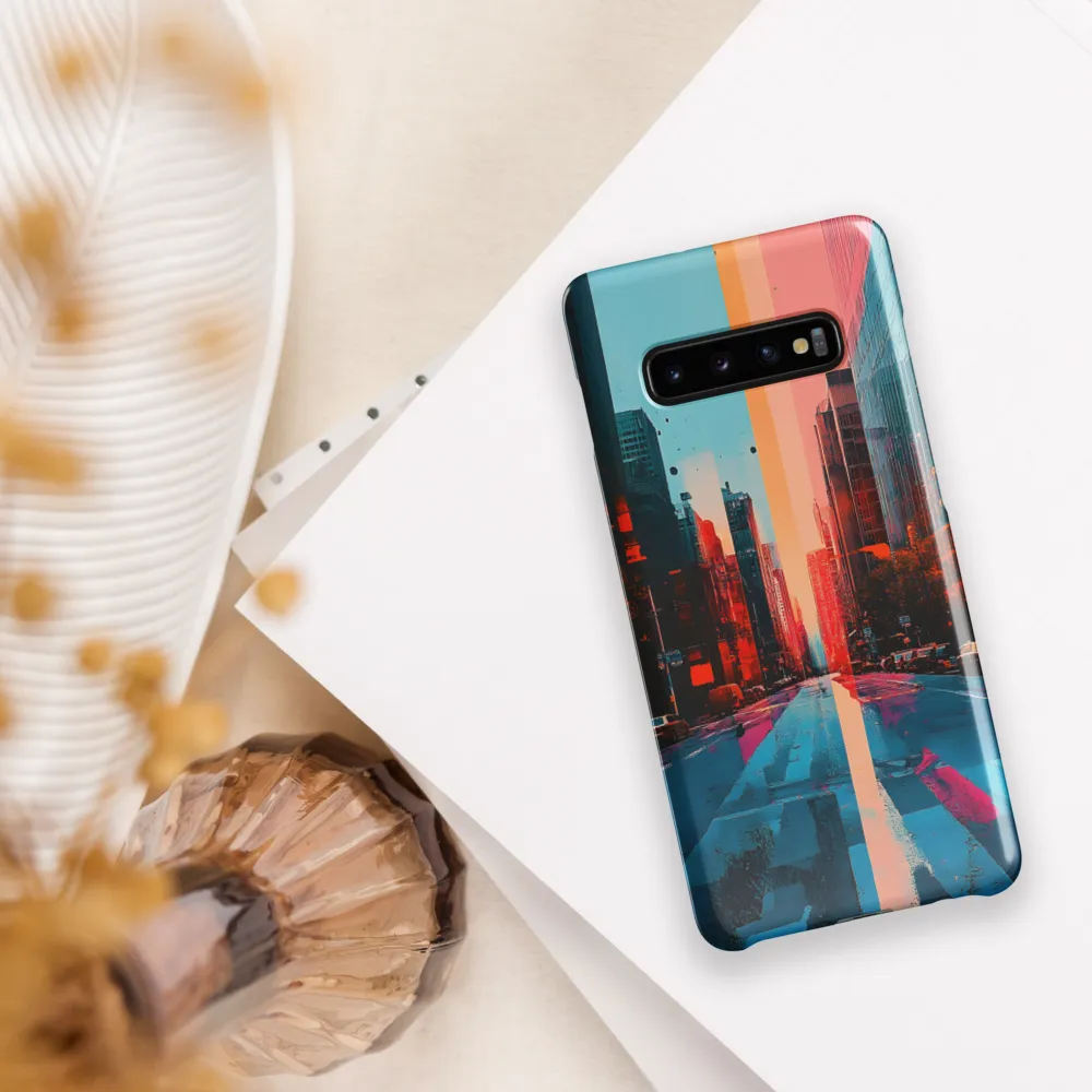 Urban Symphony: A Surreal Encounter | Phone Case |  S10 Plus | Snap Case | Glossy