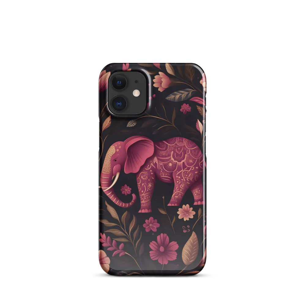 Paisley Elephant in Pink and Gold