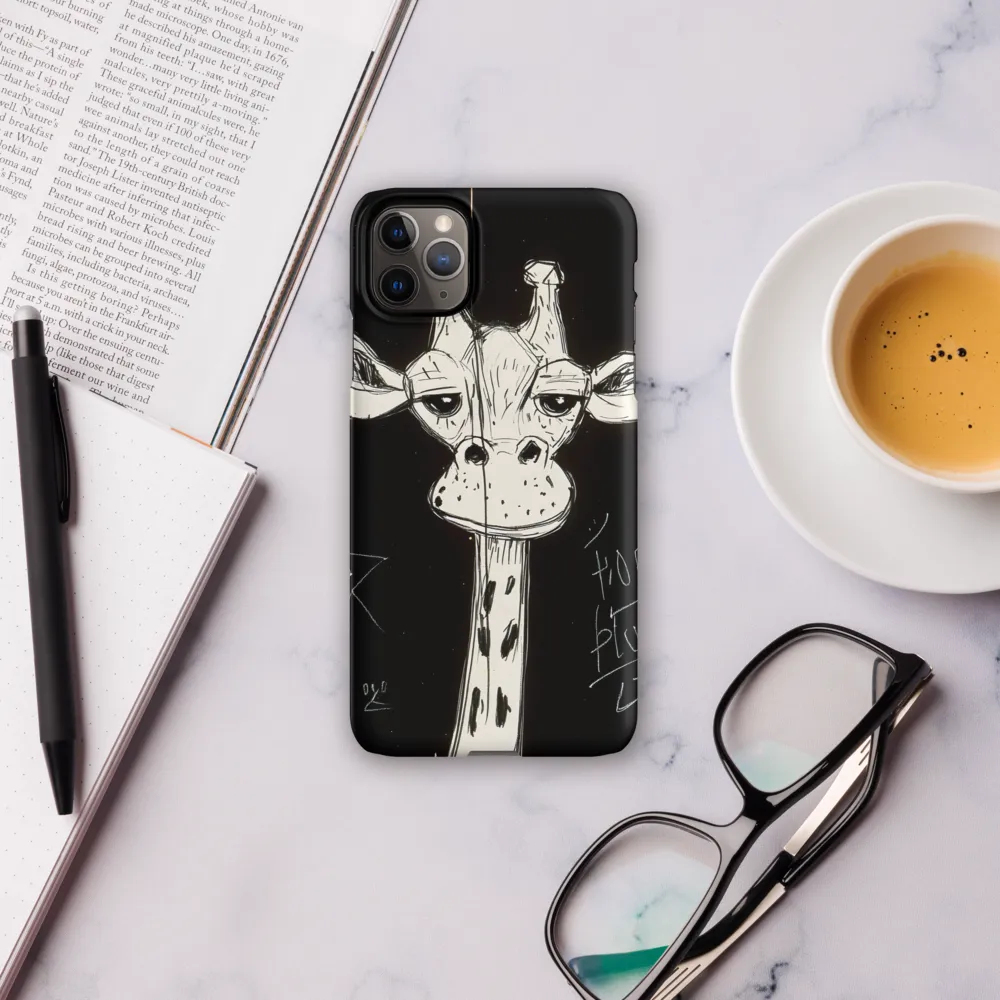 Whimsical Giraffe in Ink