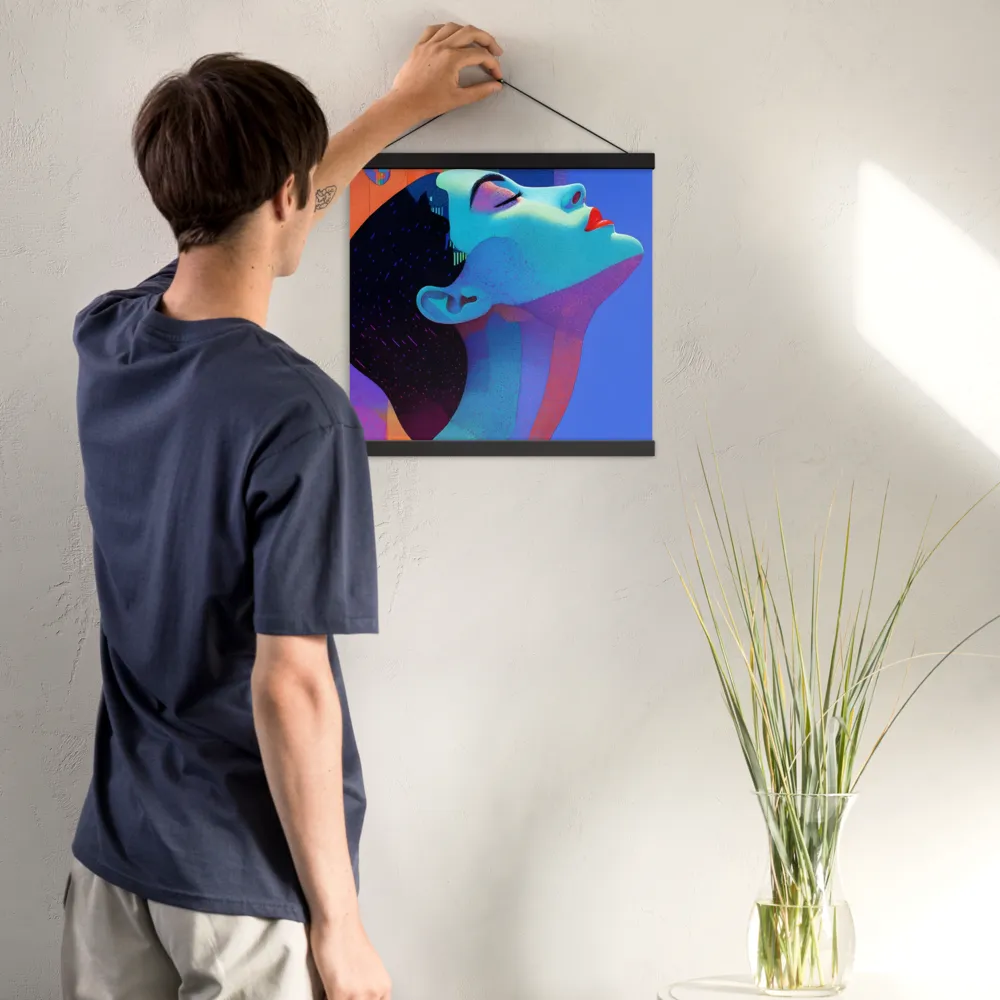 Ethereal Reverie | Poster With Black Wood Hanger | 16″×16″
