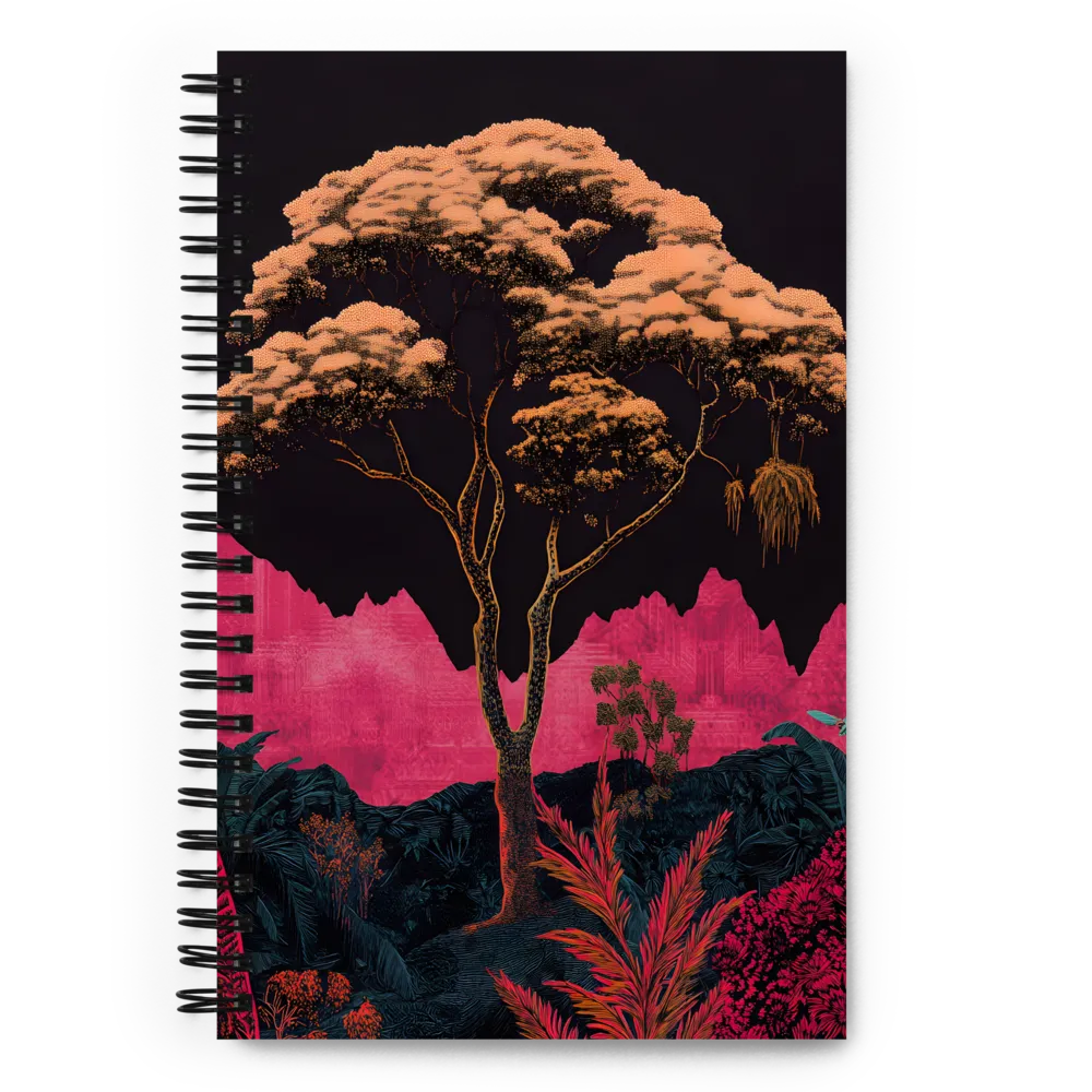 Ethereal Flora: The Enchanted Tree | Spiral Notebook