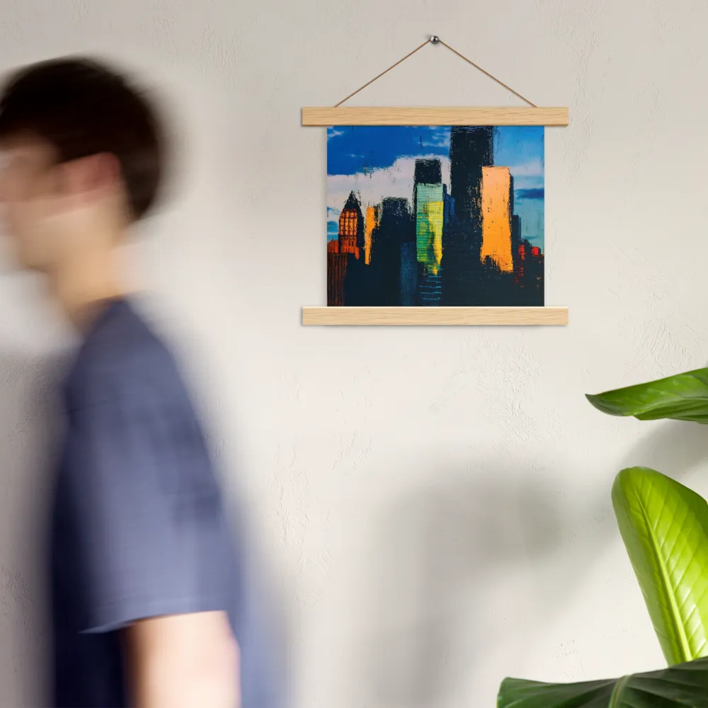 Reflections of Tranquility | Poster With Oak Wood Hanger | 10″×10″