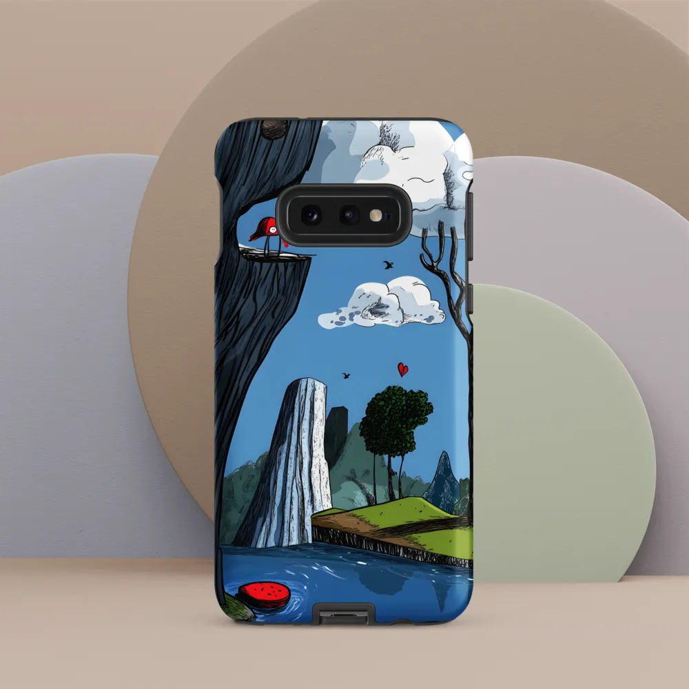 Whimsical Cliffside Reflections