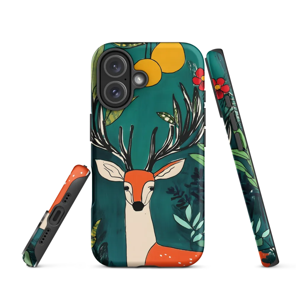 Nature's Embrace: The Majestic Deer | Phone Case |  16 | Tough Case | Matte