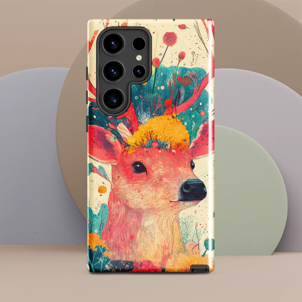 Whimsical Harmony: A Deer in Bloom