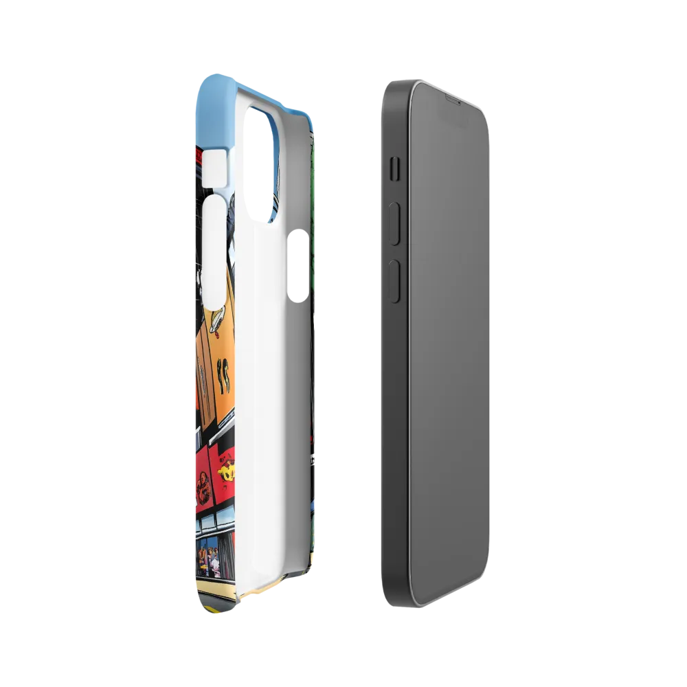 Urban Pulse: A Comic Cityscape | Phone Case |  13 Mini | Snap Case | Matte