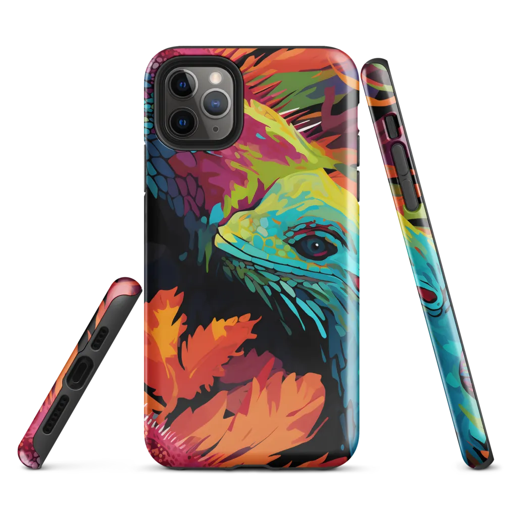 Vibrant Reptilian Harmony | Phone Case |  11 Pro Max | Tough Case | Glossy