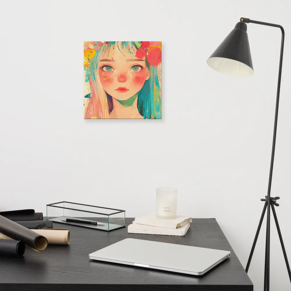 Whimsical Blossom | Canvas | 12″×12″