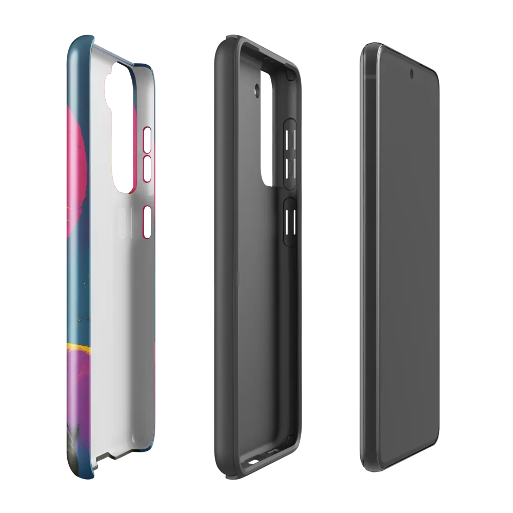 Neon Dreams: Portrait of a Modern Muse | Phone Case |  S21 FE | Tough Case | Glossy