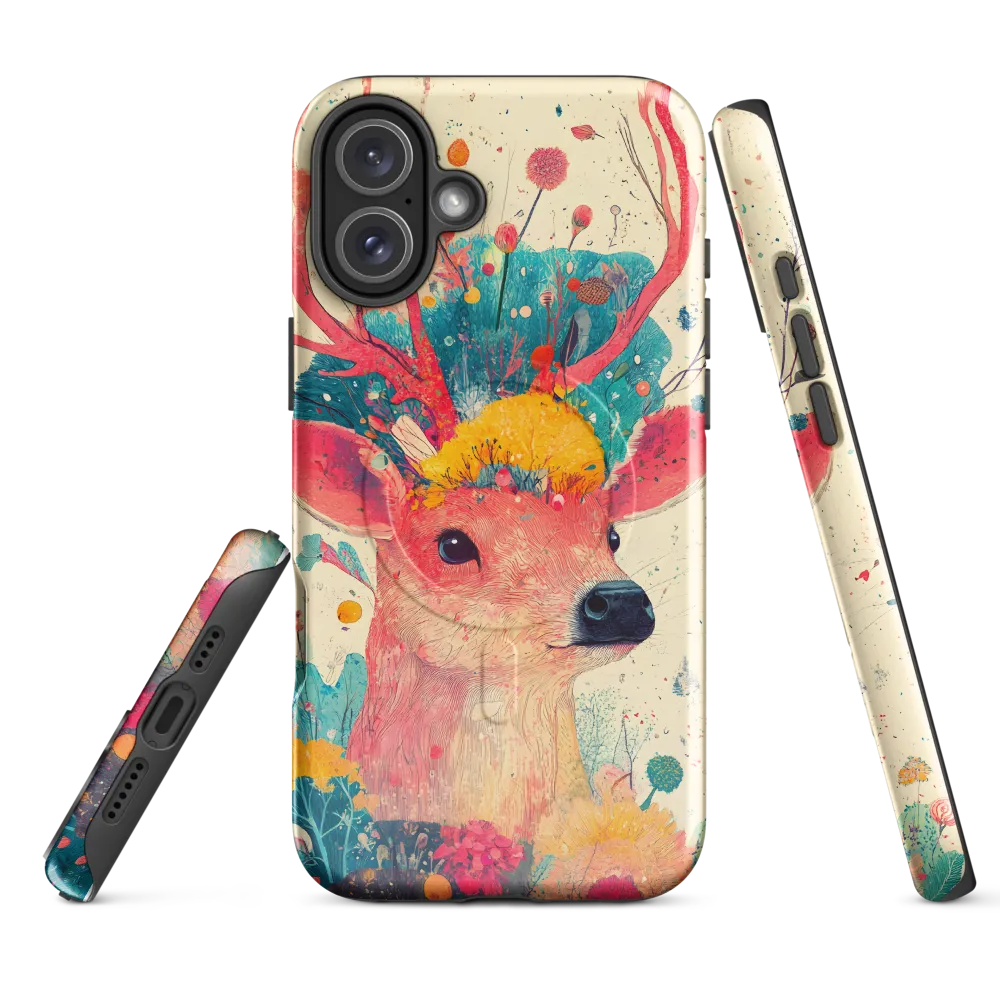 Whimsical Harmony: A Deer in Bloom
