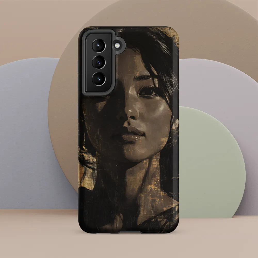 Golden Gaze: A Contemporary Portrait