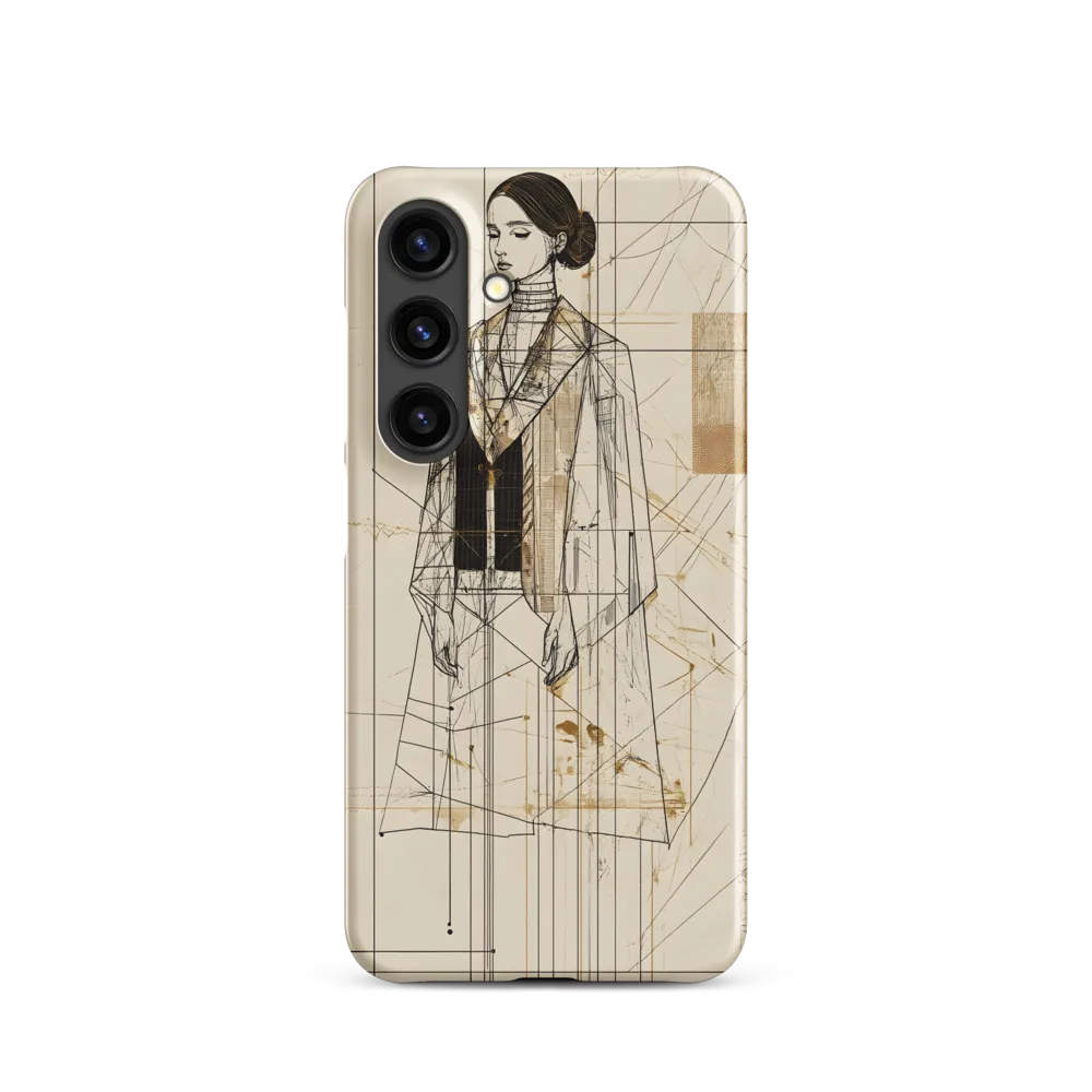 Elegance in Lines | Phone Case |  S24 | Snap Case | Matte