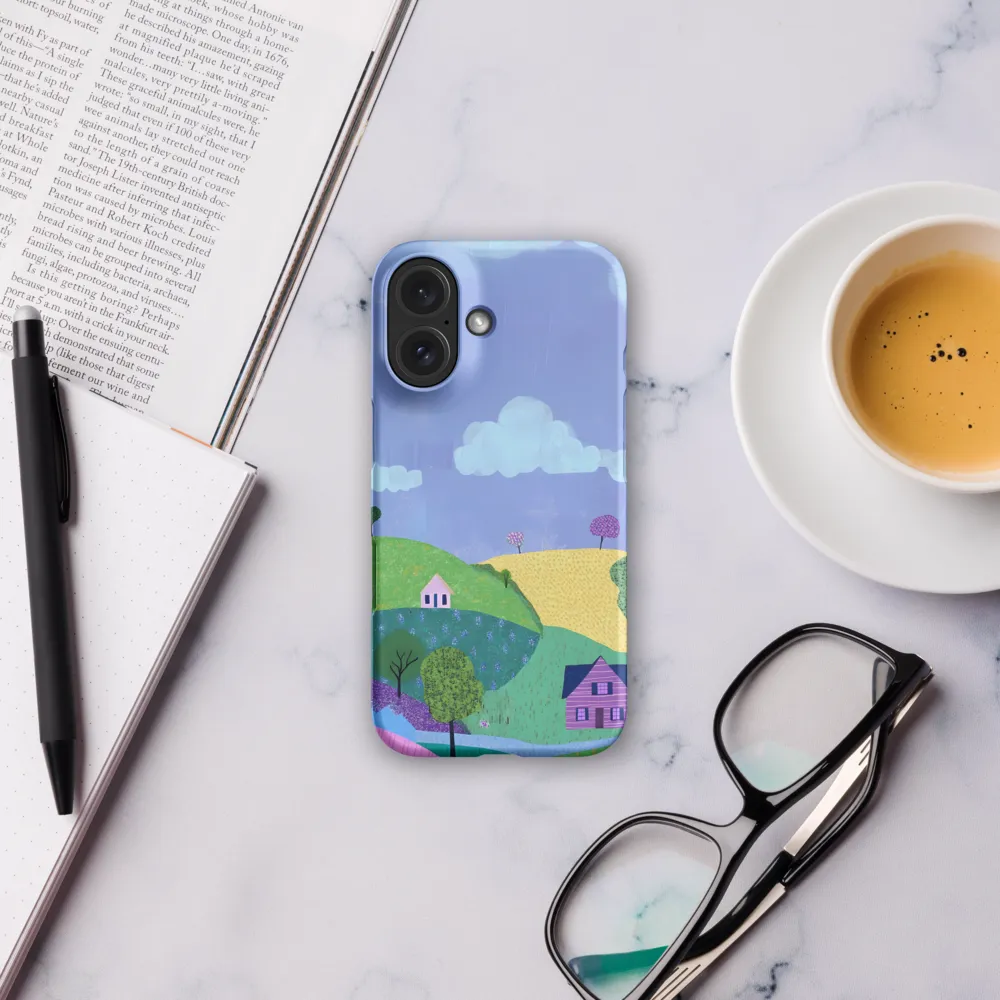 Whimsical Hills and Quaint Homes | Phone Case |  16 | Snap Case | Matte